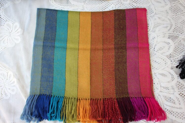 Baby Alpaca Shawl Multicolor