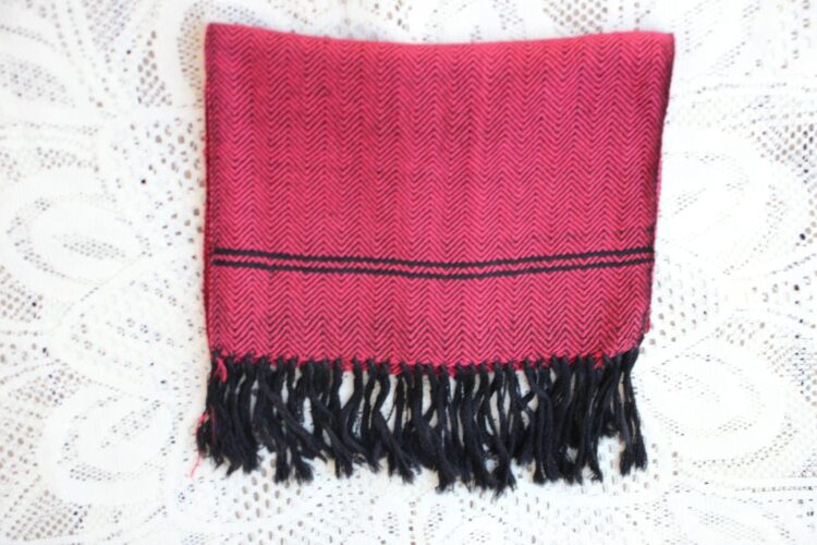 Baby Alpaca Shawl Red