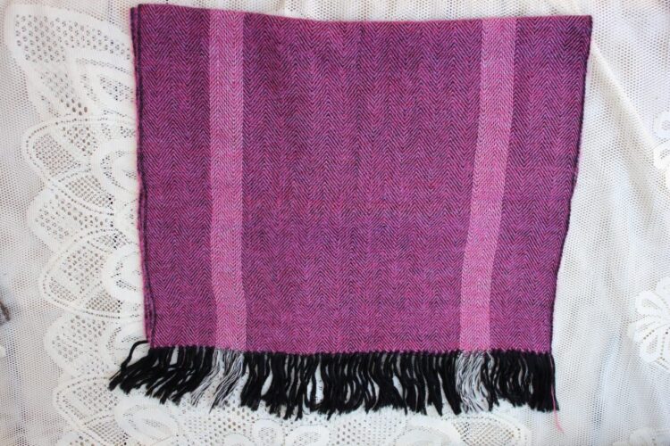 Baby Alpaca Shawl Burgundy