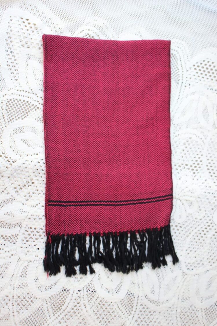 Baby Alpaca Scarf Red